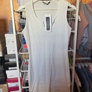 White Fitted T-Shirt Dress